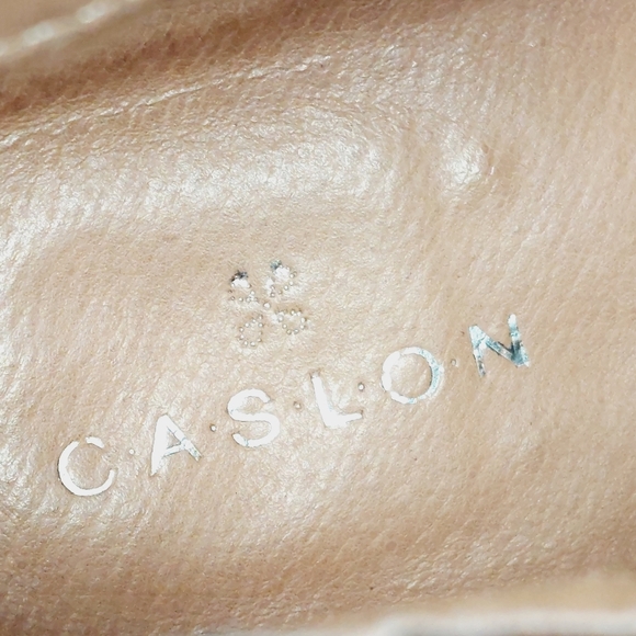 Caslon Addison Suede Almond Toe Wedge Buckle Ankle Booties D443 - Picture 8 of 12